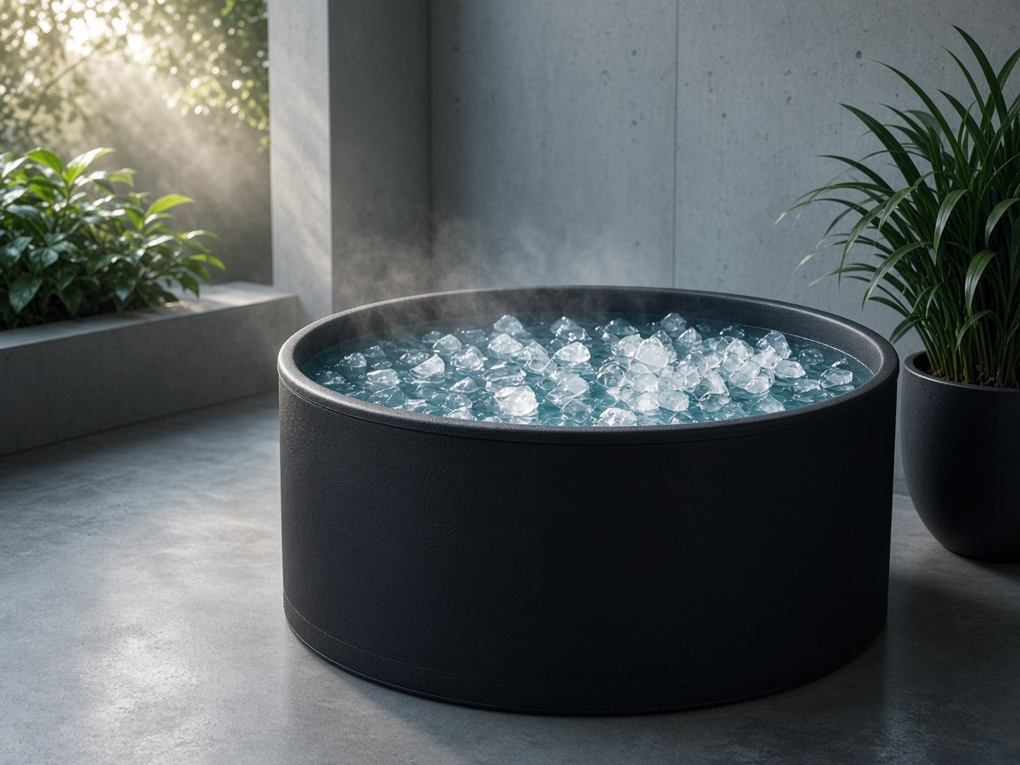 Ice barrel cold plunge